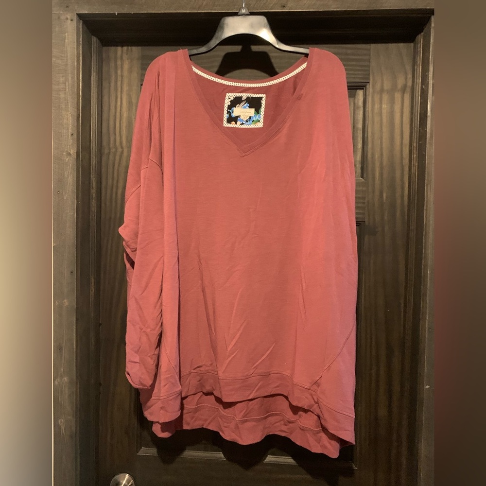 Mauve tunic type top